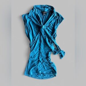 Le Chateau Teal Sleeveless Top